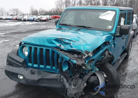 2019 Jeep Wrangler Unlimited Sport S 4X4 z USA, uszkodzony, nr VIN 1C4HJXDG1KW677817